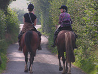 Equine Holidays in the Brecon beacons near Builth Wells in Wales